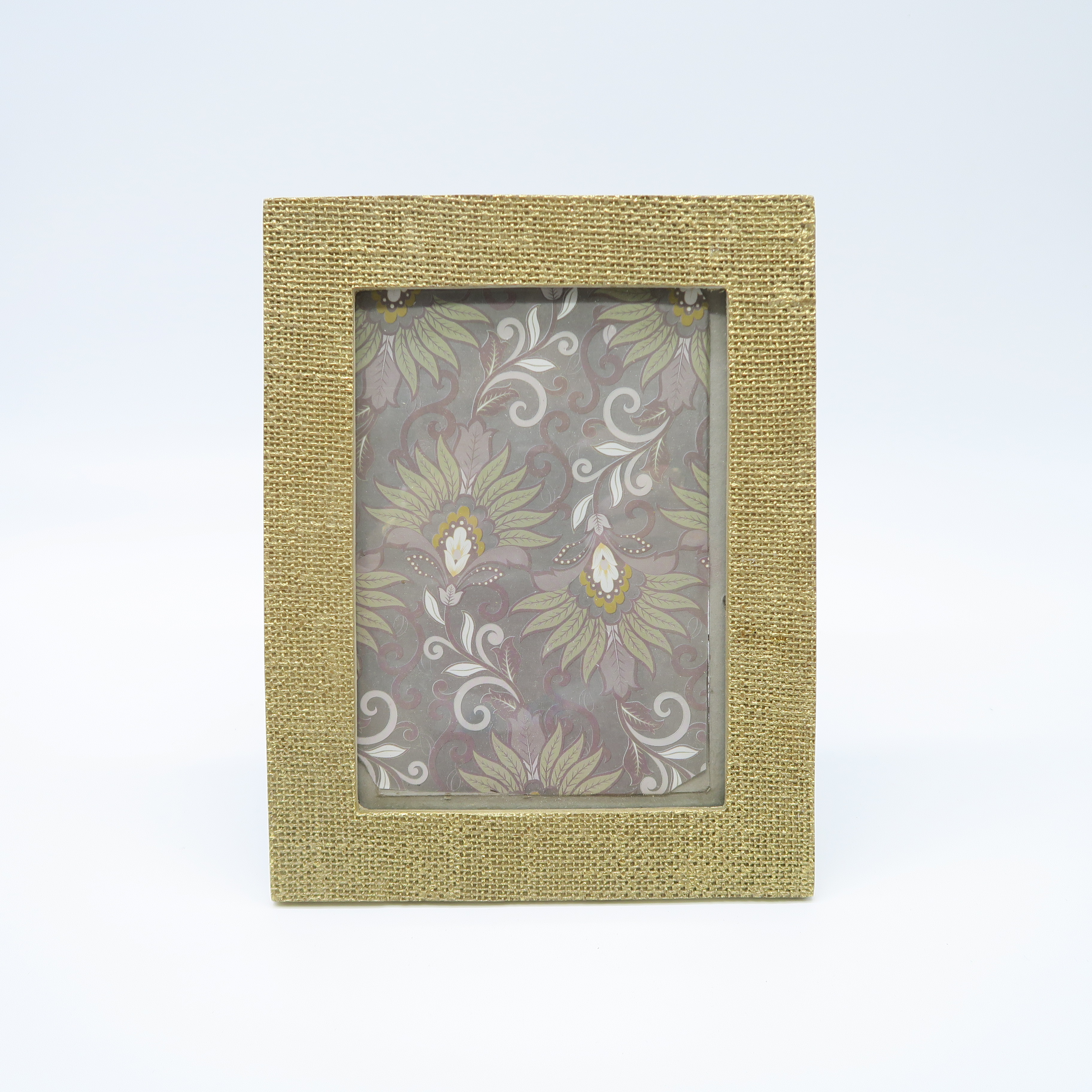cadre à poser effet treillis dorés (13x18)
