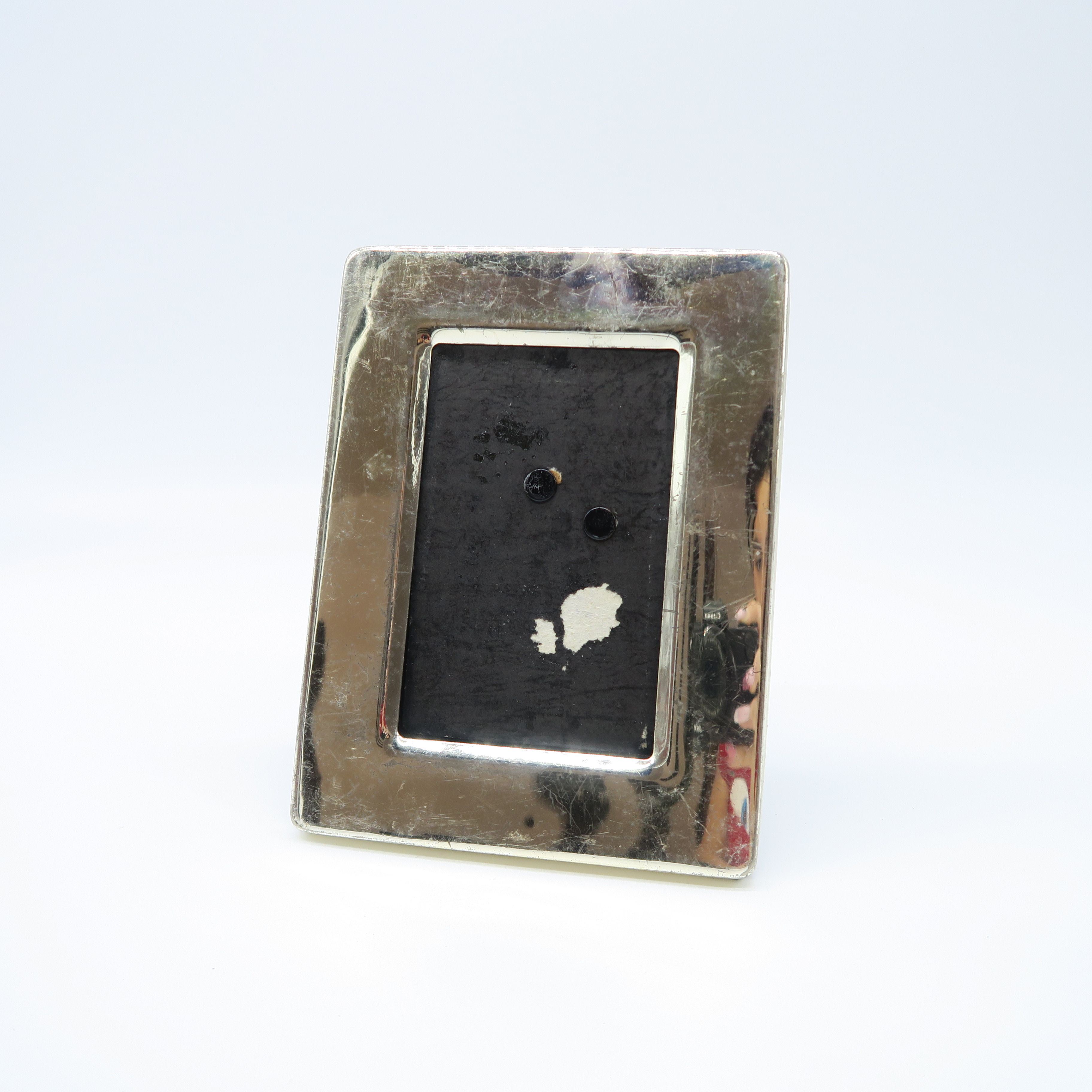 cadre à poser argenté à bord large (9x13)