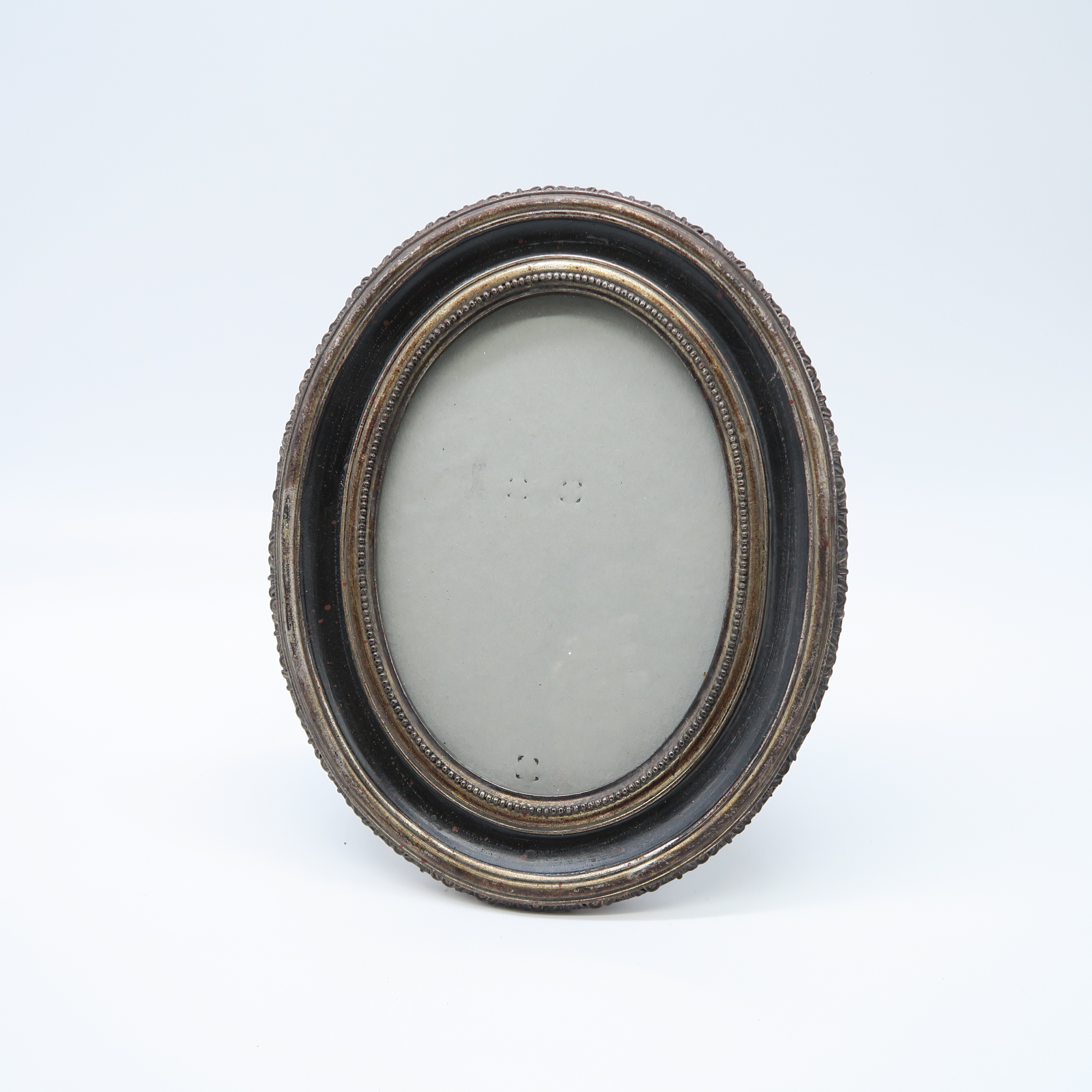 cadre à poser rond noir (13x18)