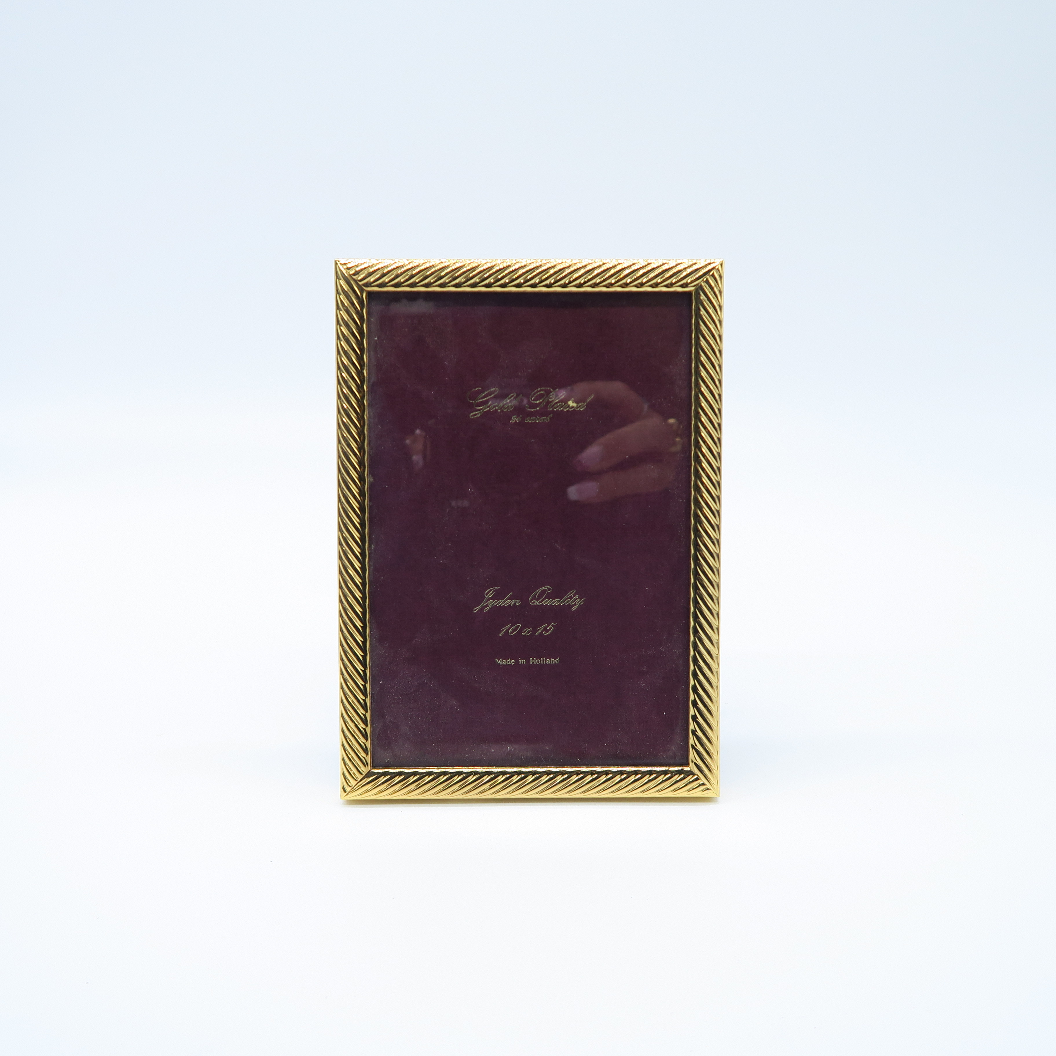 cadre à poser torsade dorée (10x15)