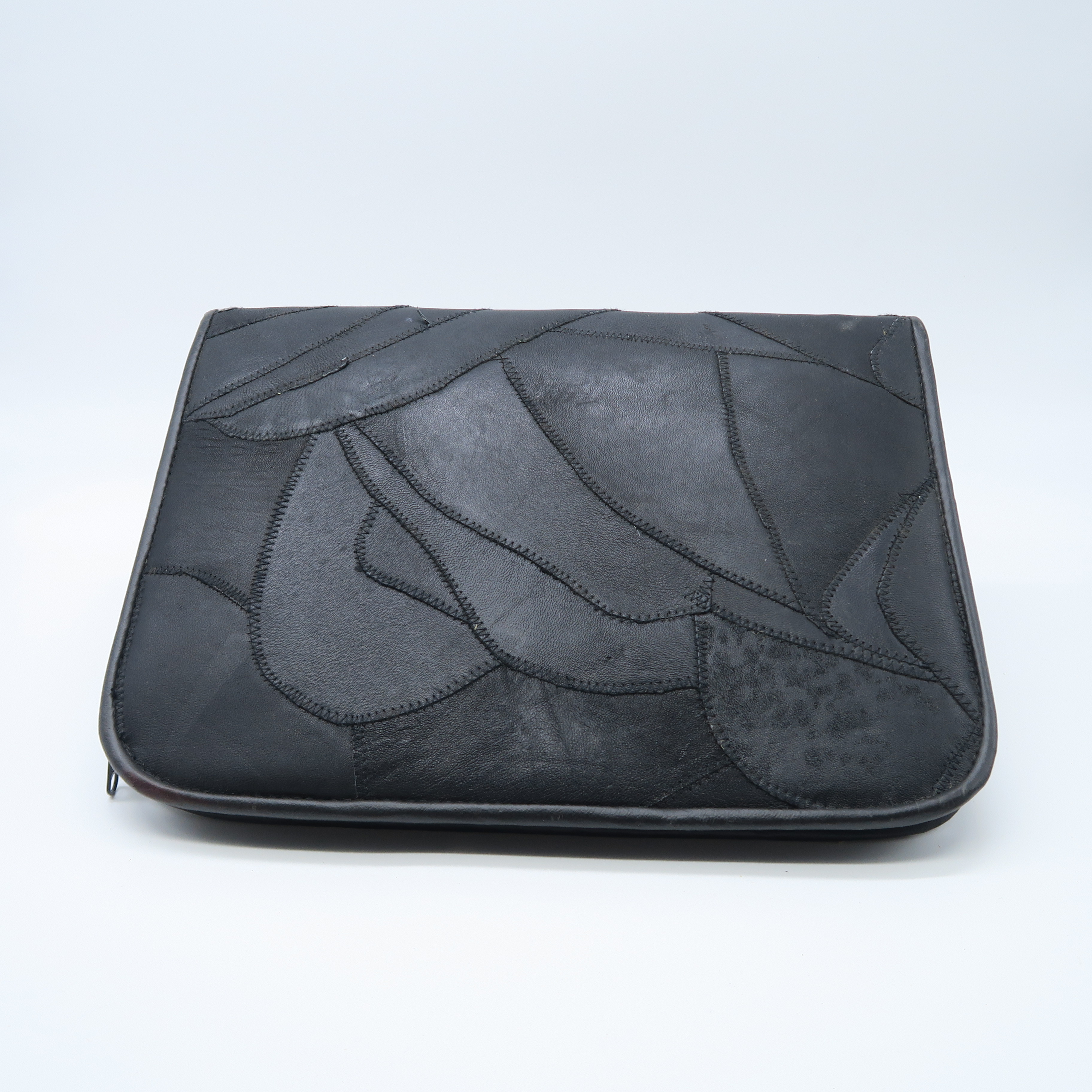 porte-documents en cuir noir 