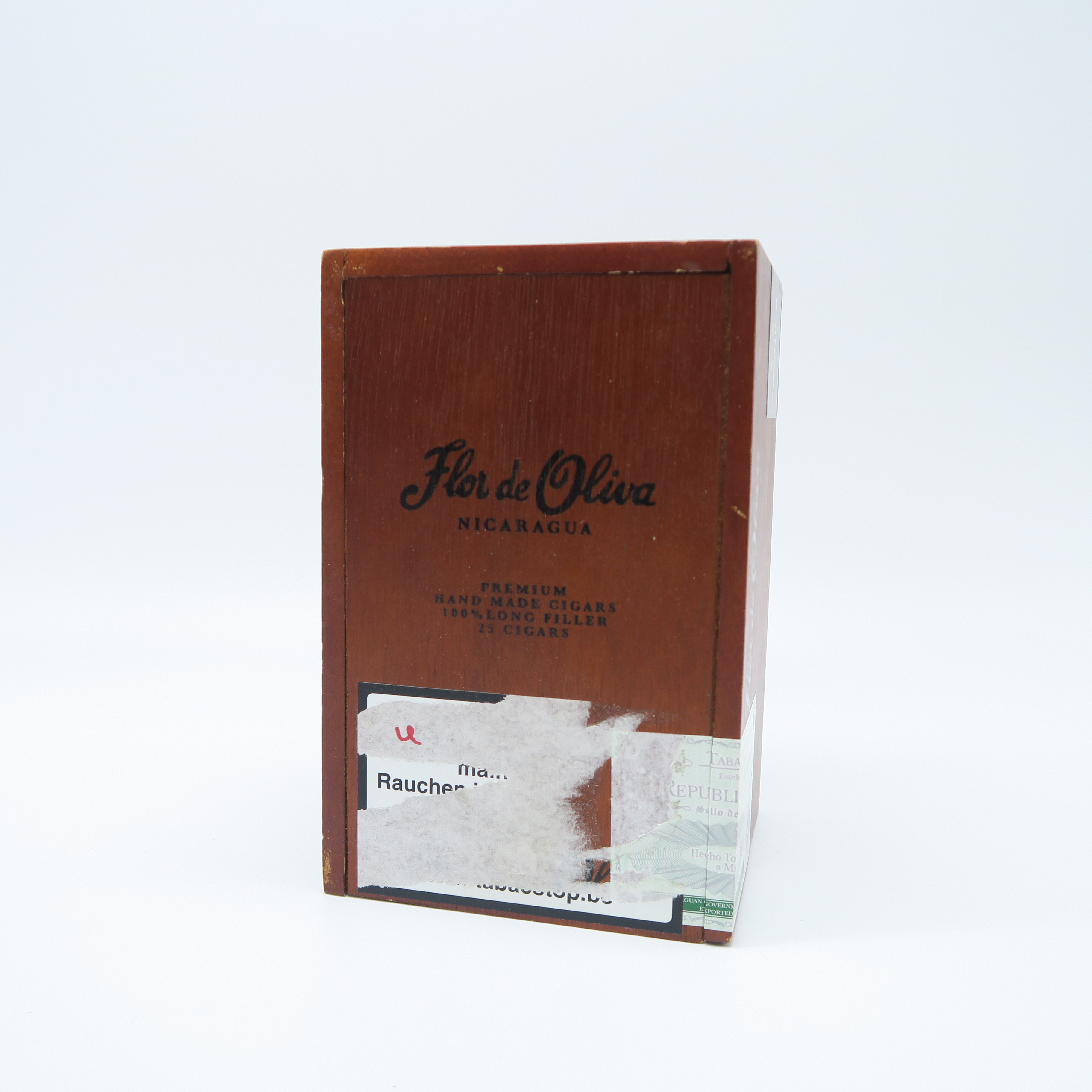 boîte à cigares en bois 'flor de oliva'