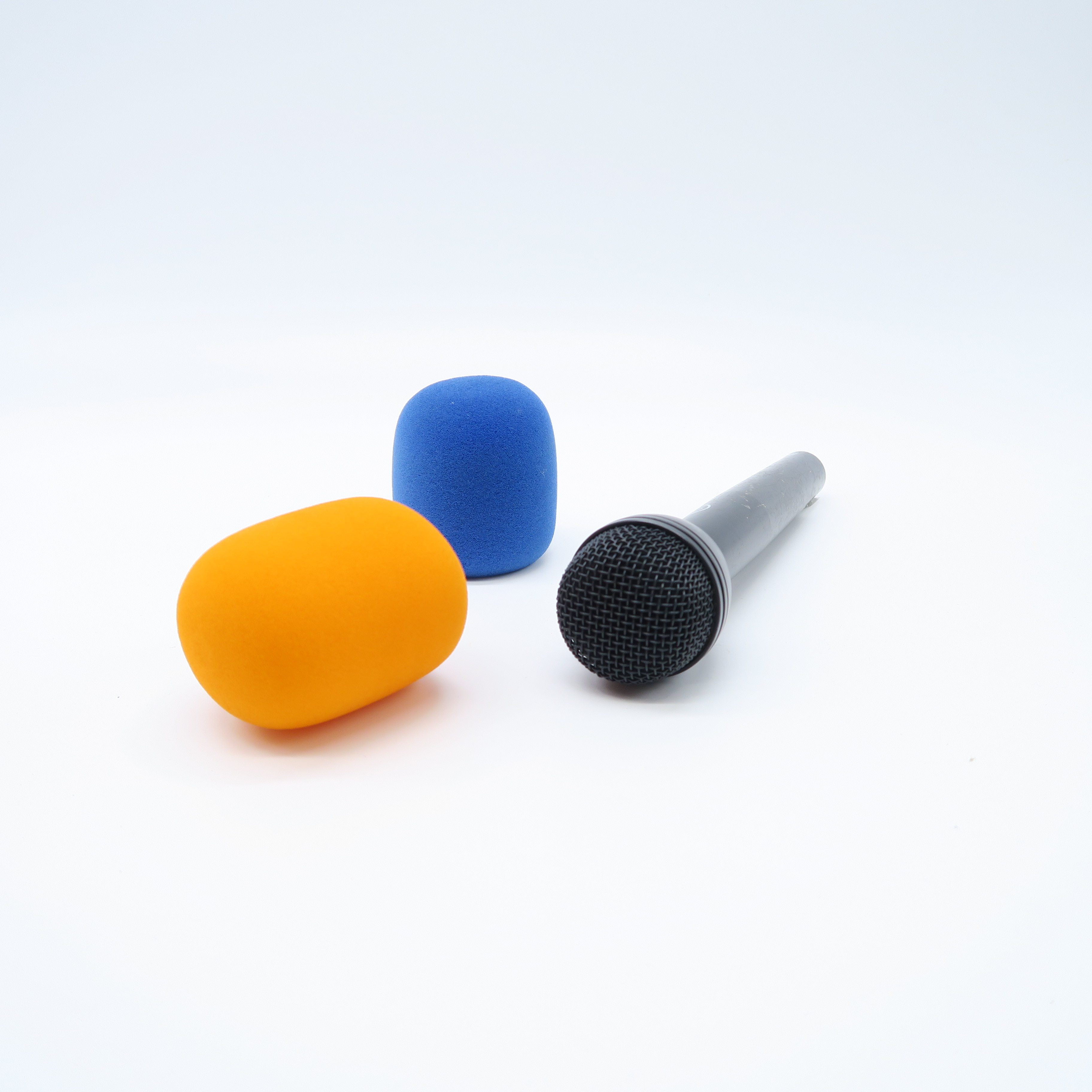 micro de reporter avec bonnettes 