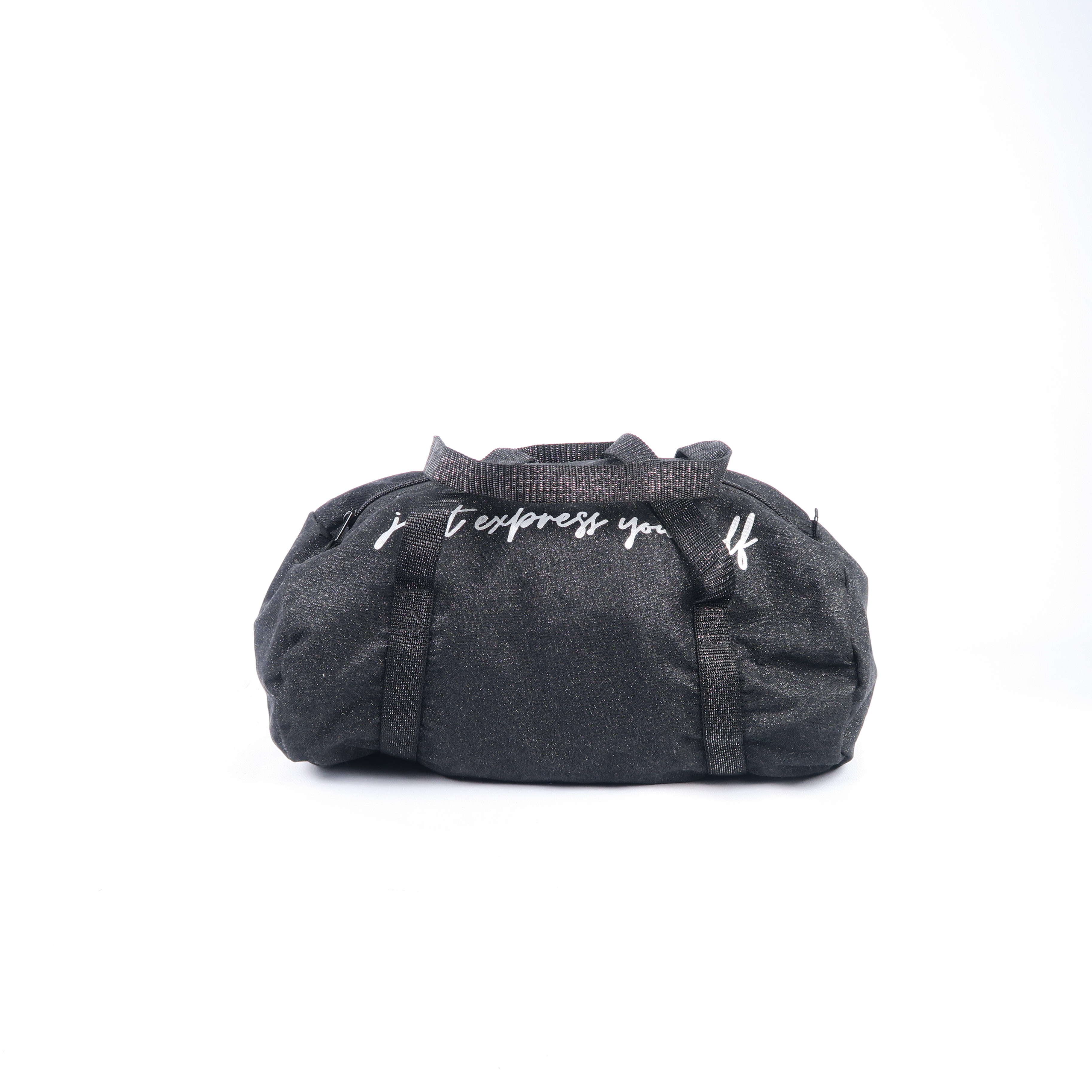 sac de sport noir à paillettes