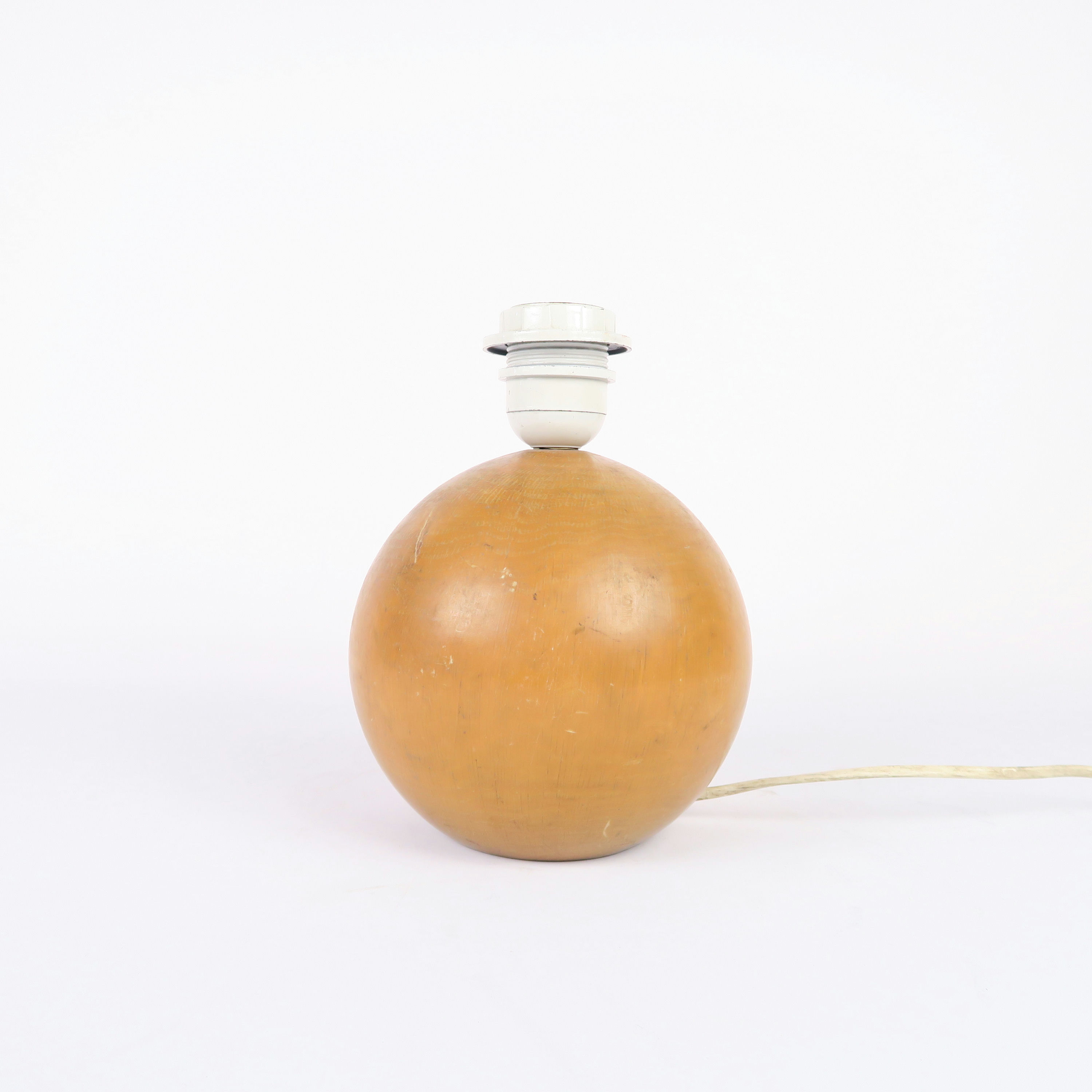 pied de lampe rond en bois