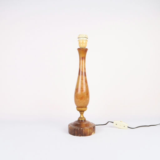 pied de lampe en albâtre 