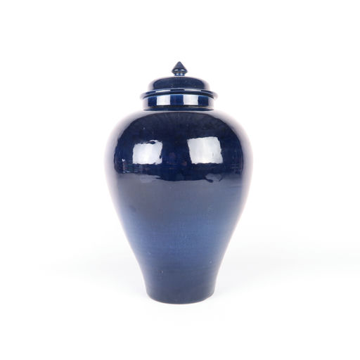 pot en porcelaine bleu
