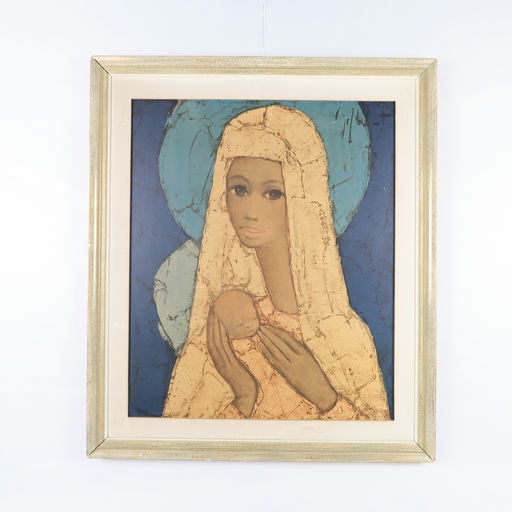 cadre beige de la vierge 'jef wauters' 