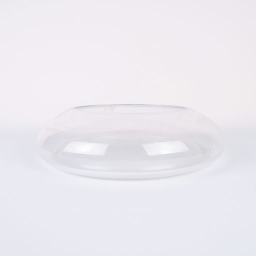 vase en verre transparent rond 