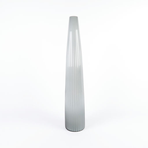 vase en verre gris dégradé 