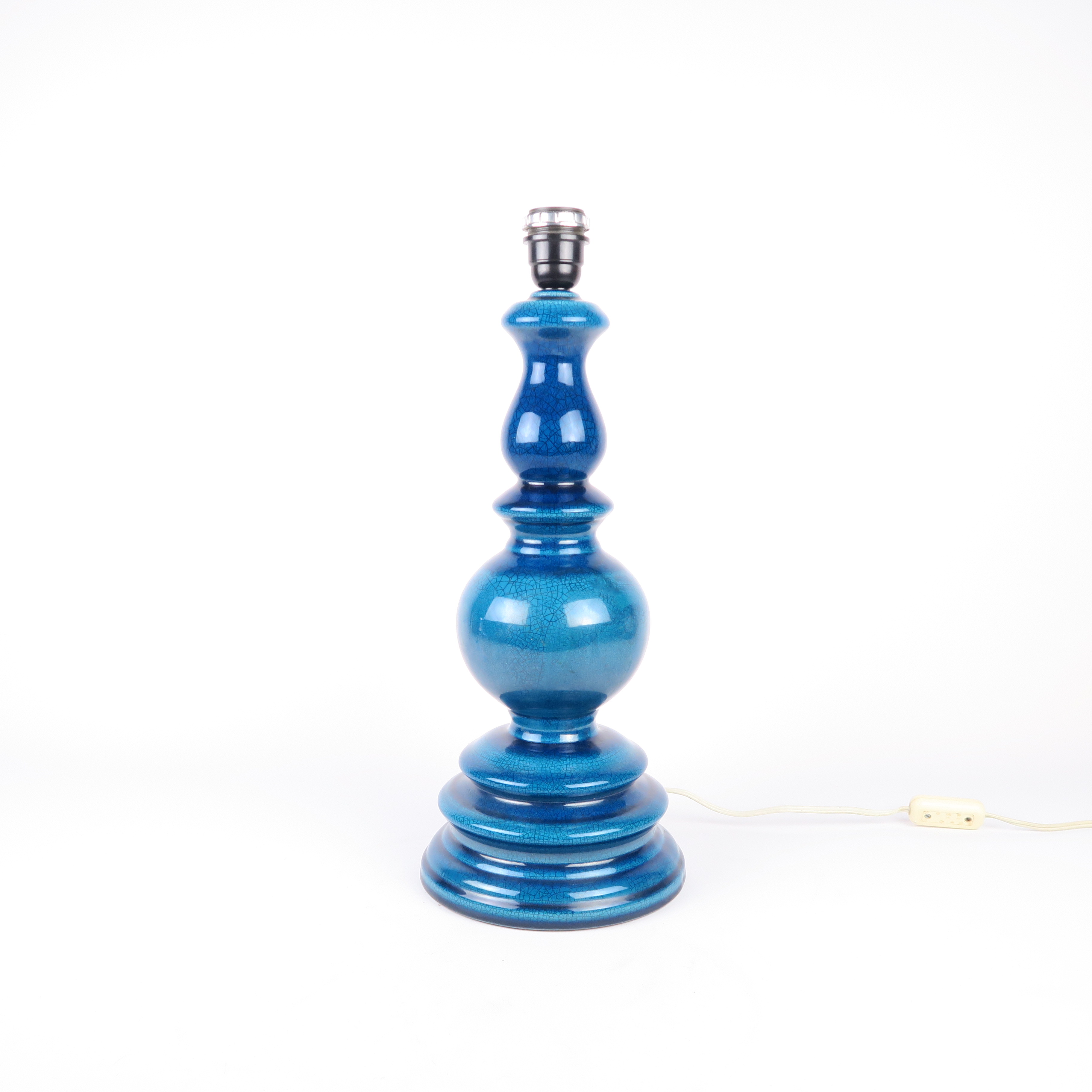 pied de lampe bleu
