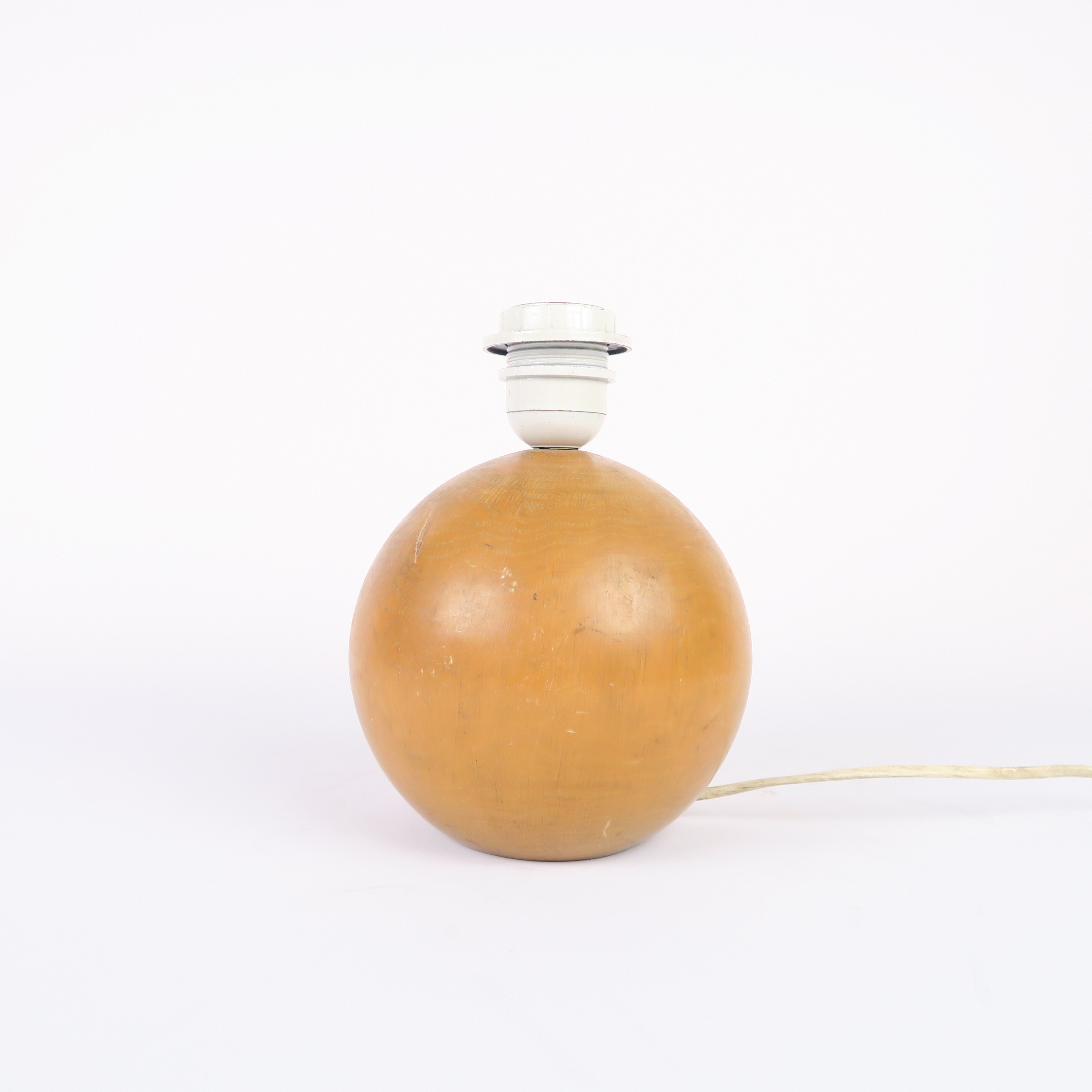 pied de lampe rond en bois