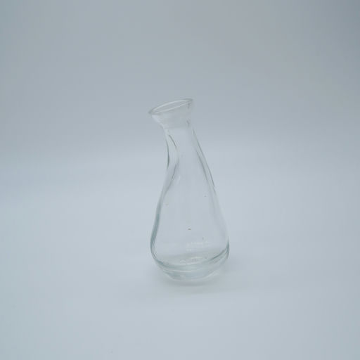 petit flacon tordu en verre