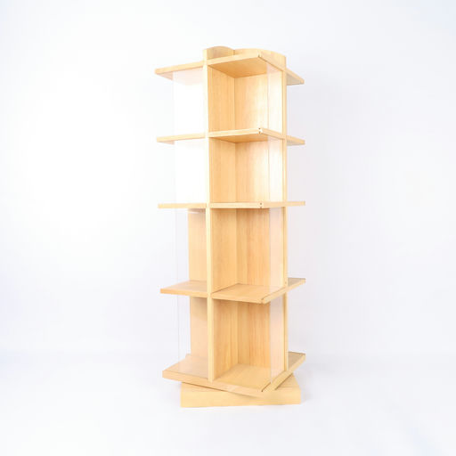 présentoir tournant en bois