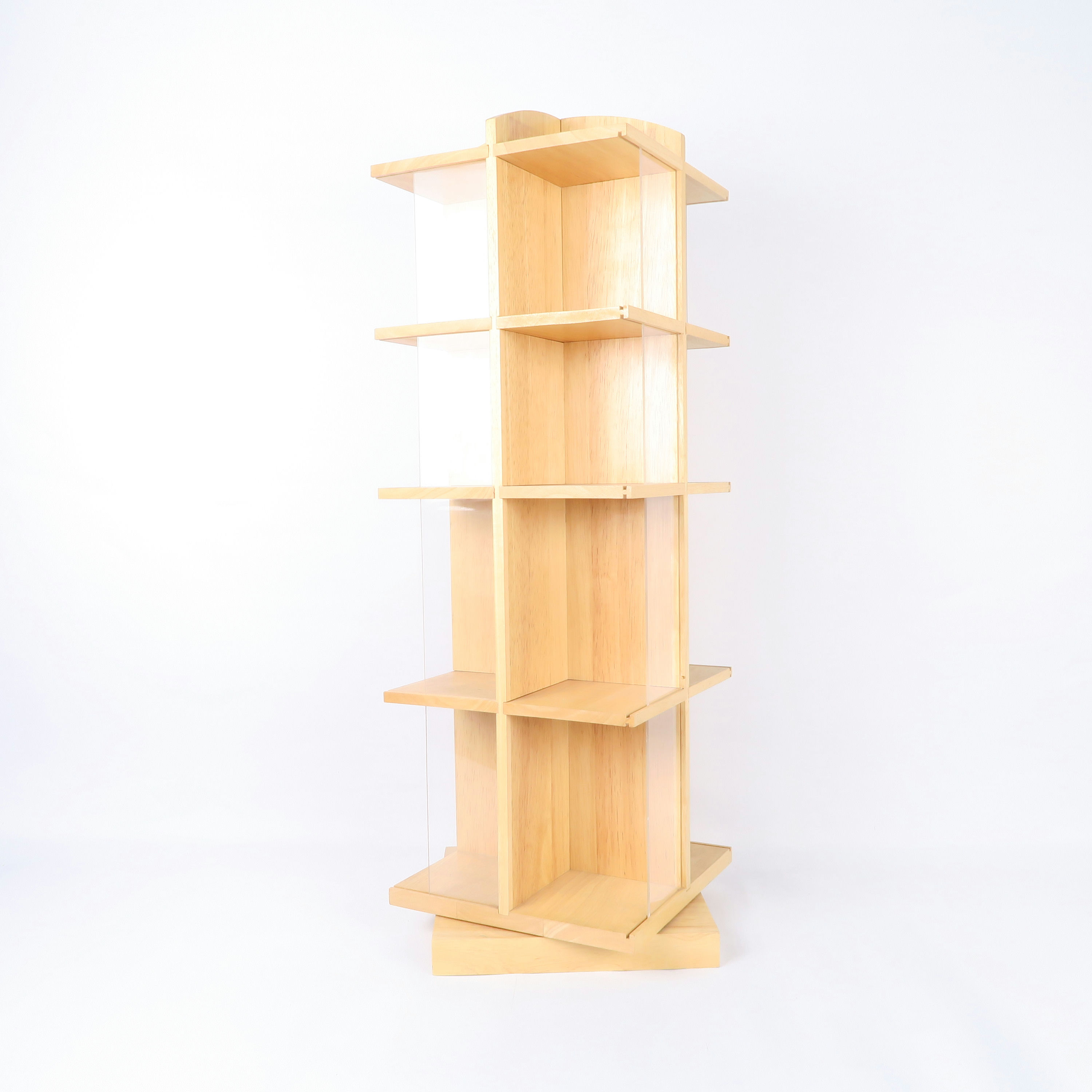 présentoir tournant en bois