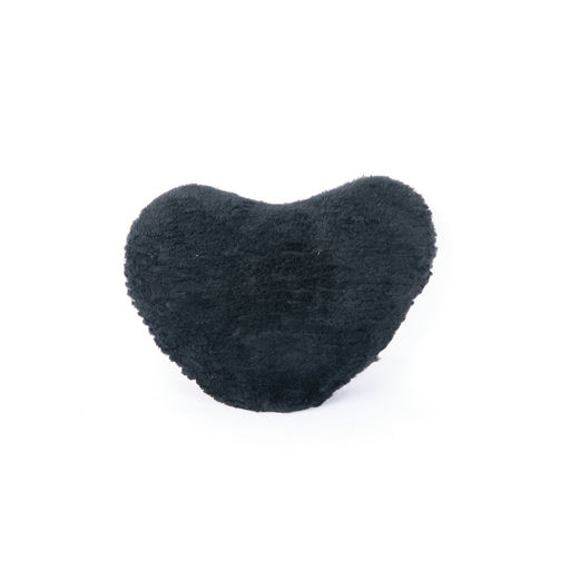 coussin coeur noir
