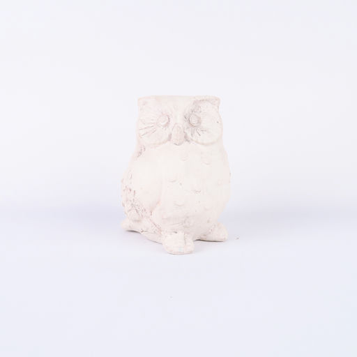 sculpture hibou en plâtre