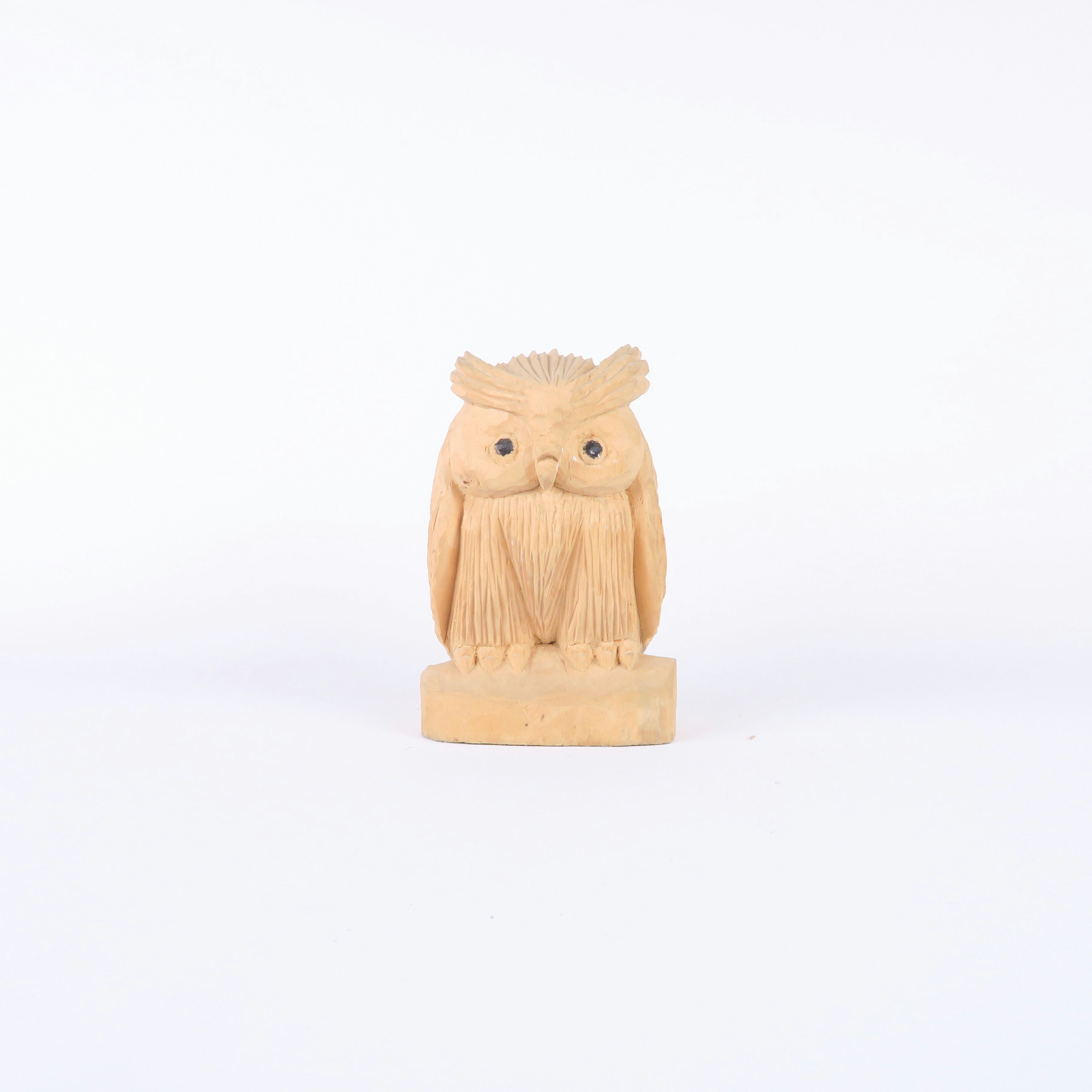 sculpture hibou en bois 
