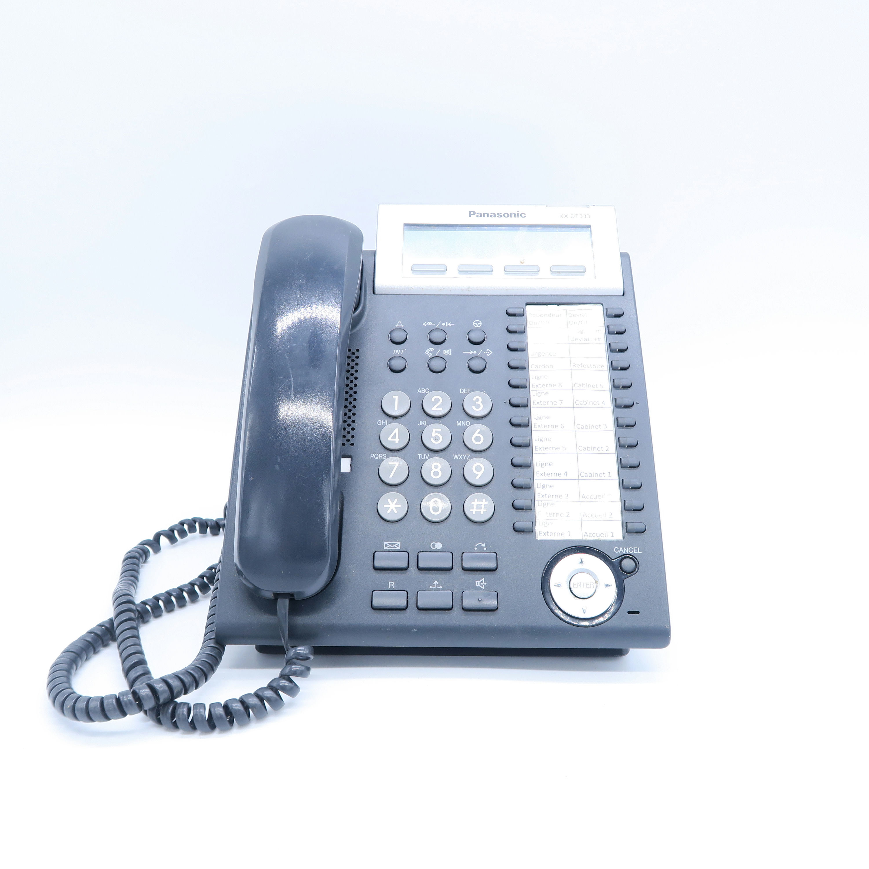 téléphone de bureau noir 'panasonic'