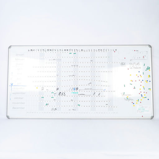 tableau blanc magnétique jours et mois
