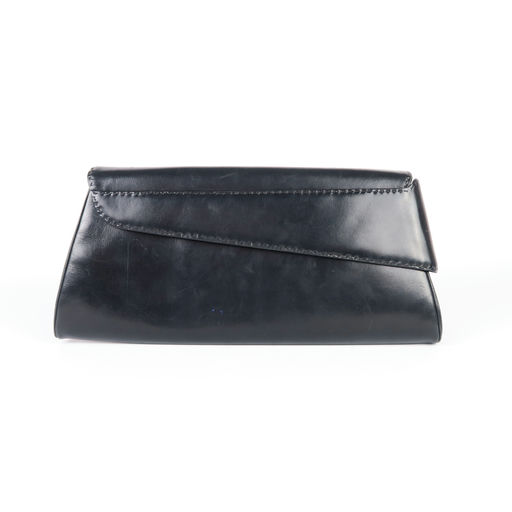 pochette en cuir noire