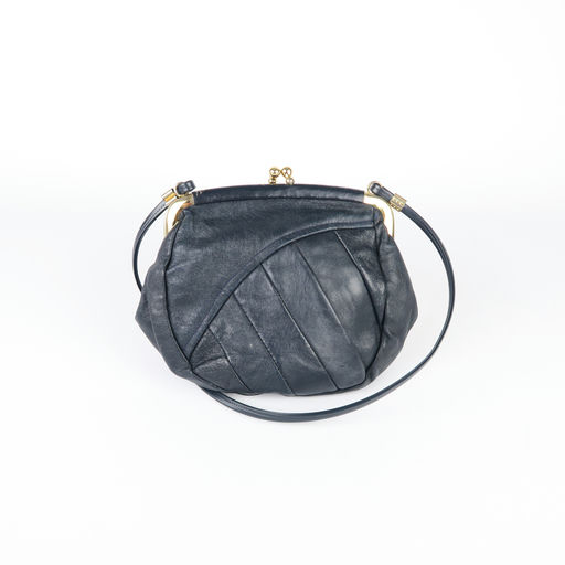 sac à bandoulière noir et doré