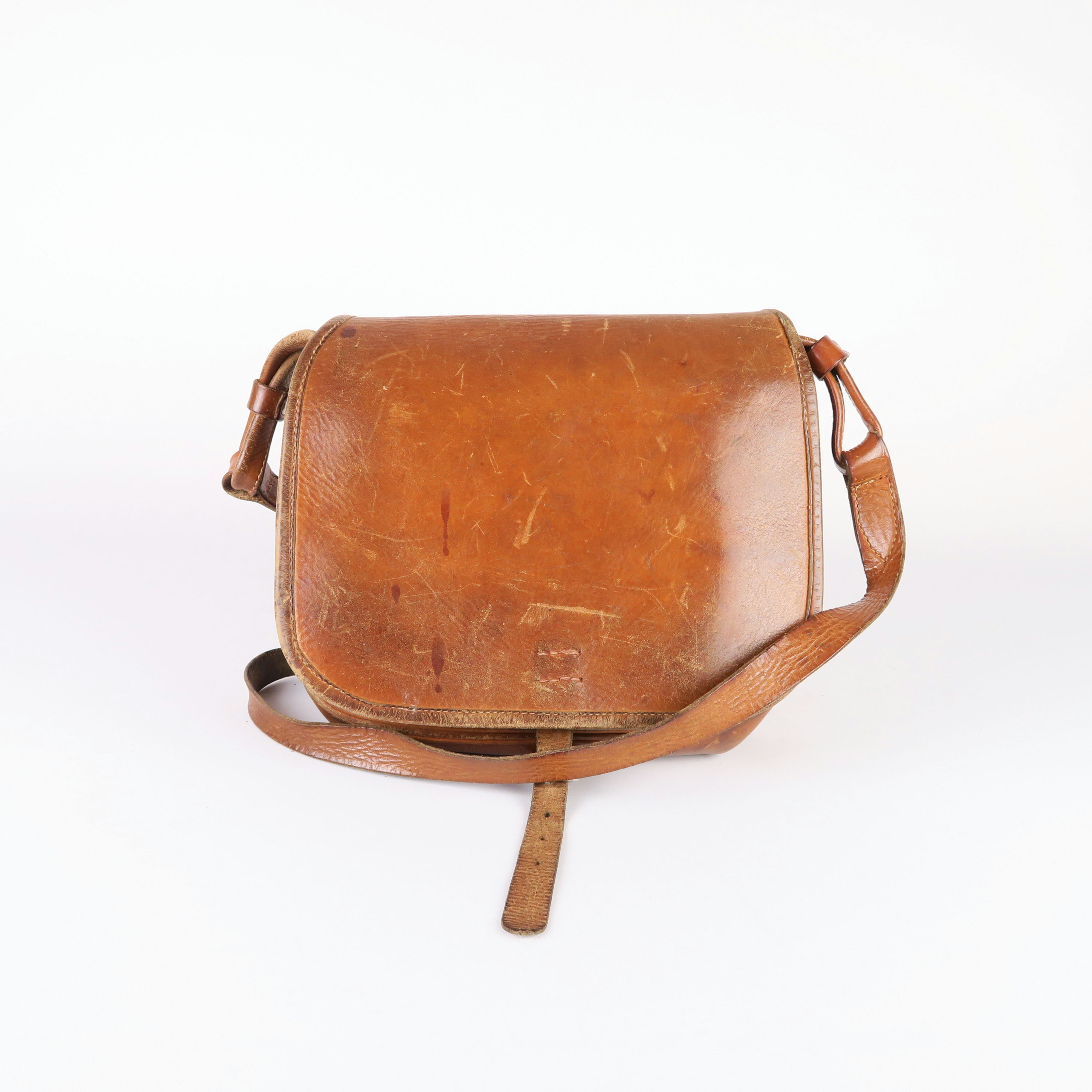 sac à bandoulière en cuir camel 