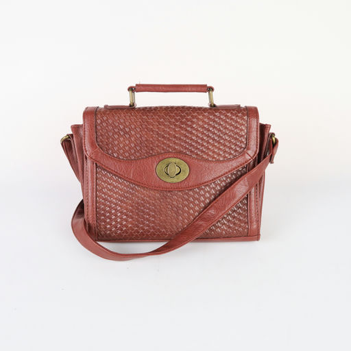sac à bandoulière bordeau tréssé