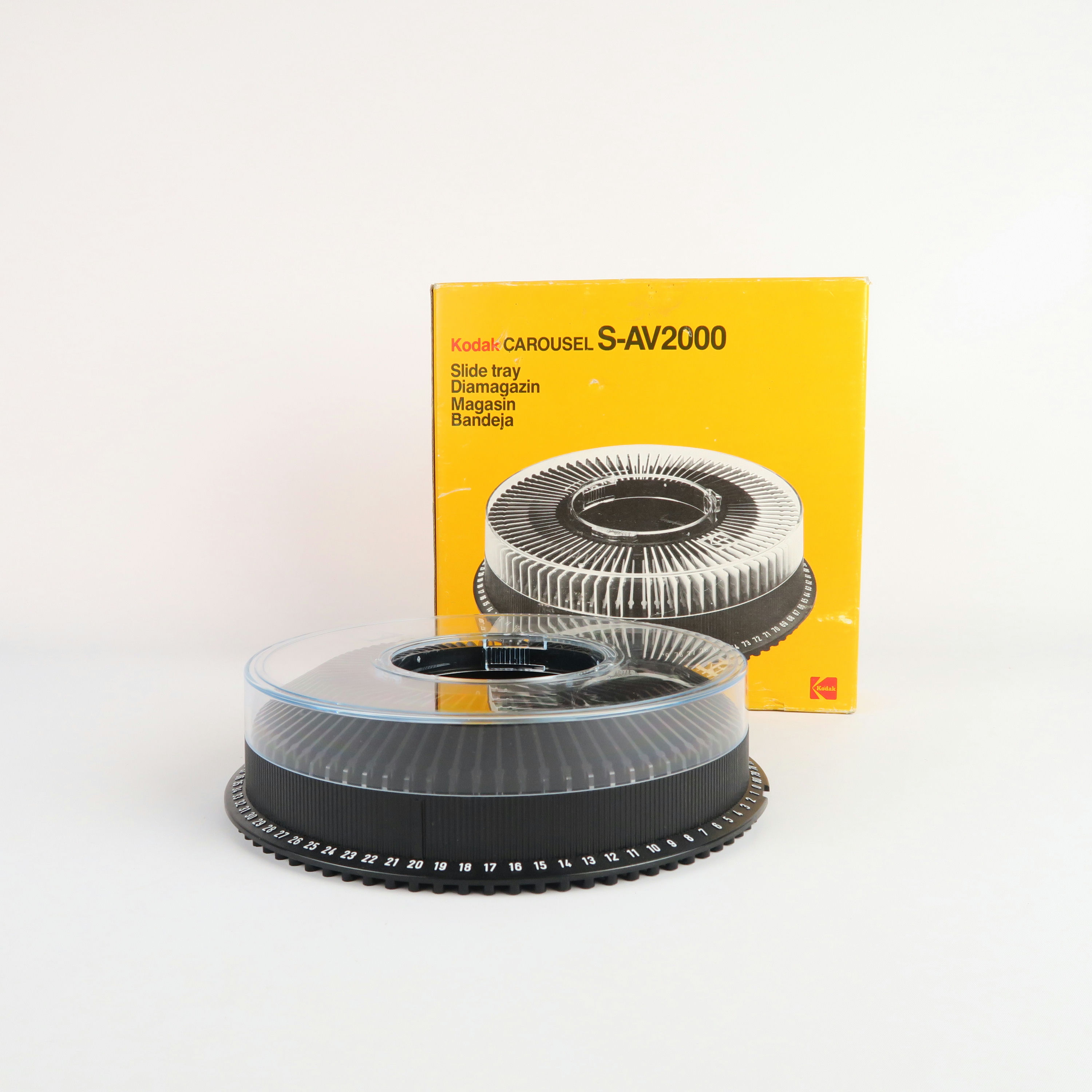 carrousel à diapositives 'kodak s-av2000" avec boîte d'origine