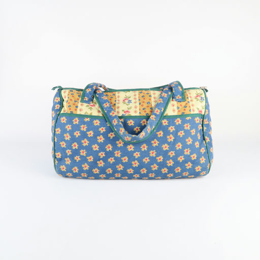sac matelassé à fleurs
