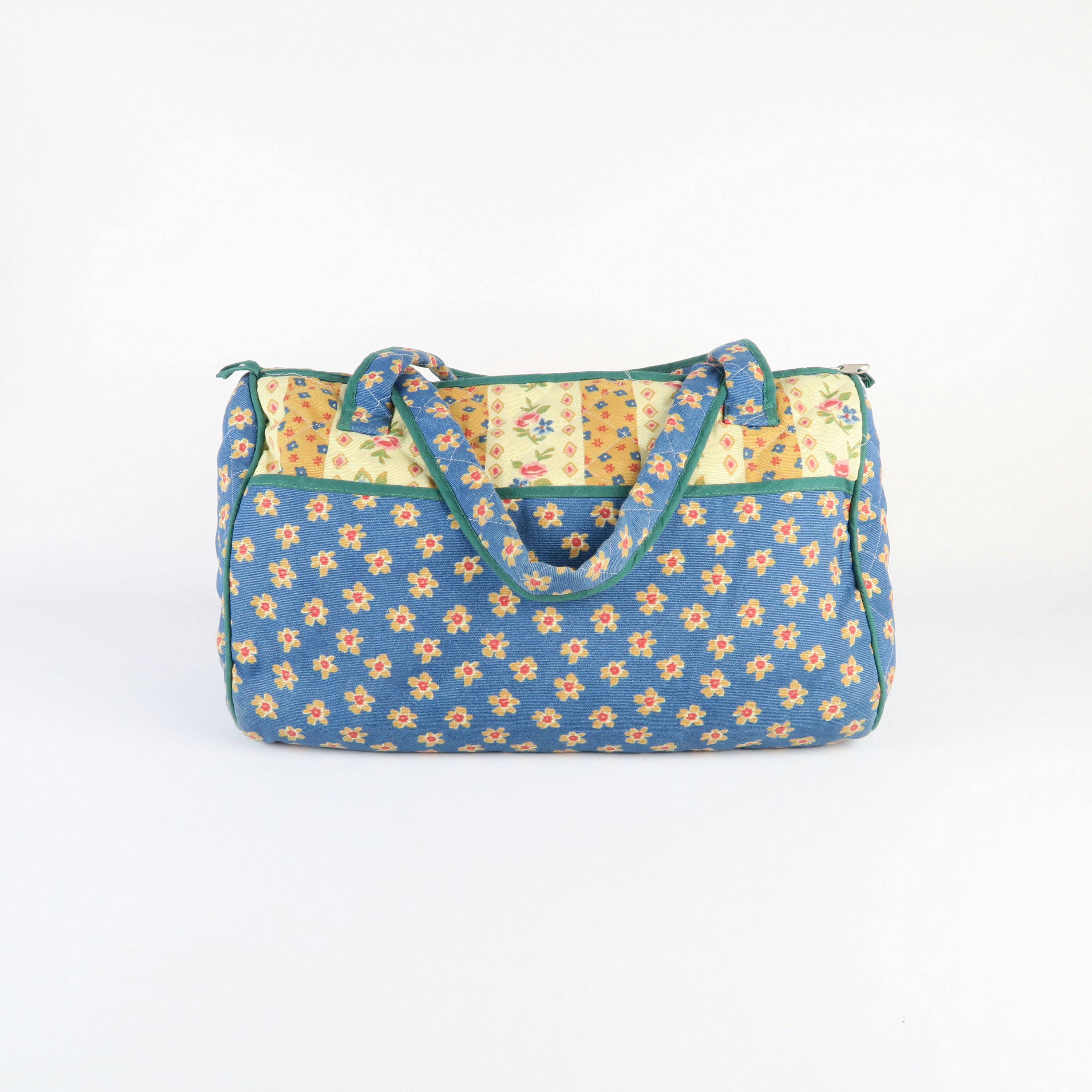 sac matelassé à fleurs