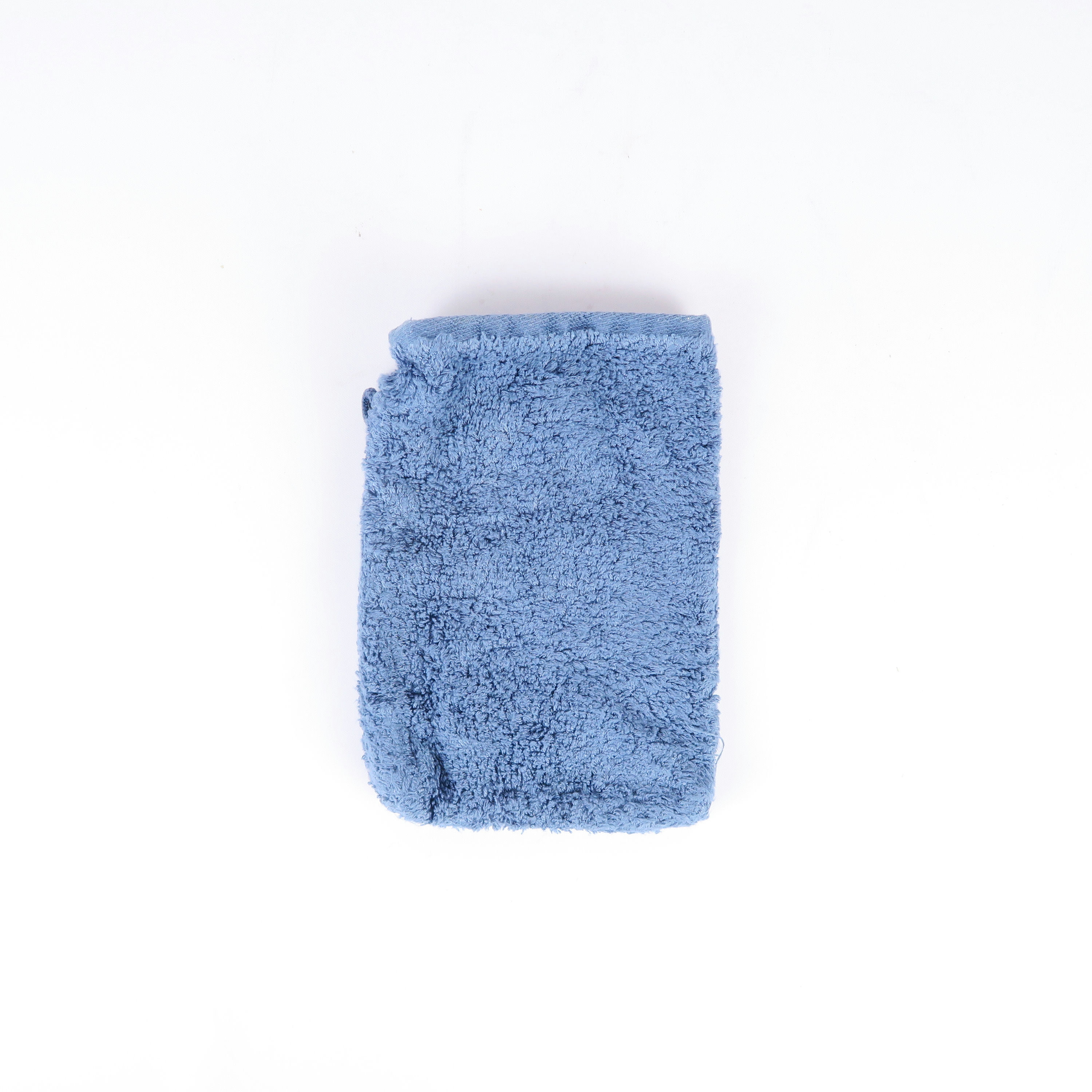 gant de toilette bleu