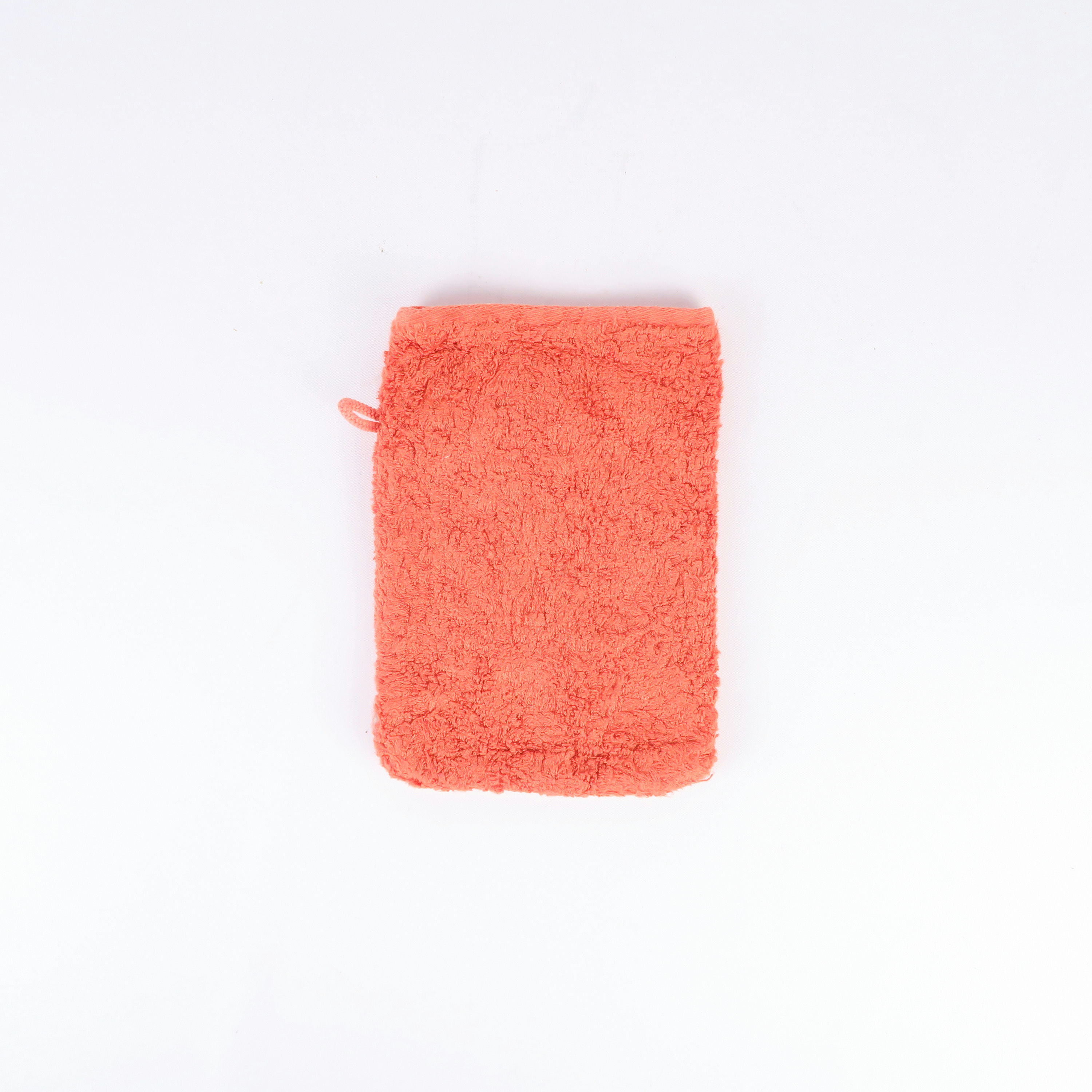 gant de toilette orange 