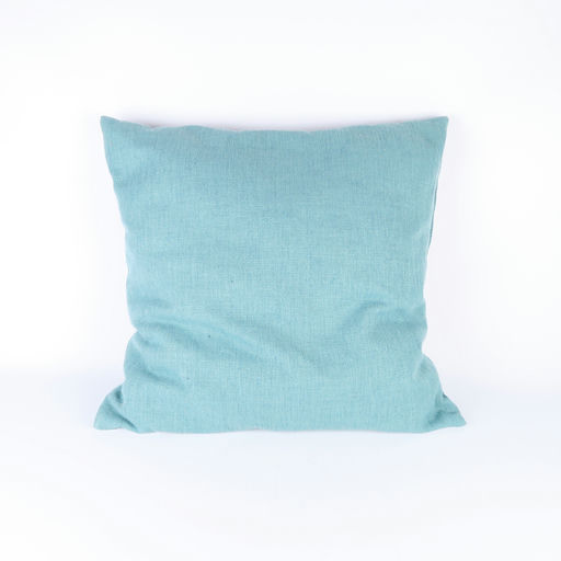 coussin carré turquoise