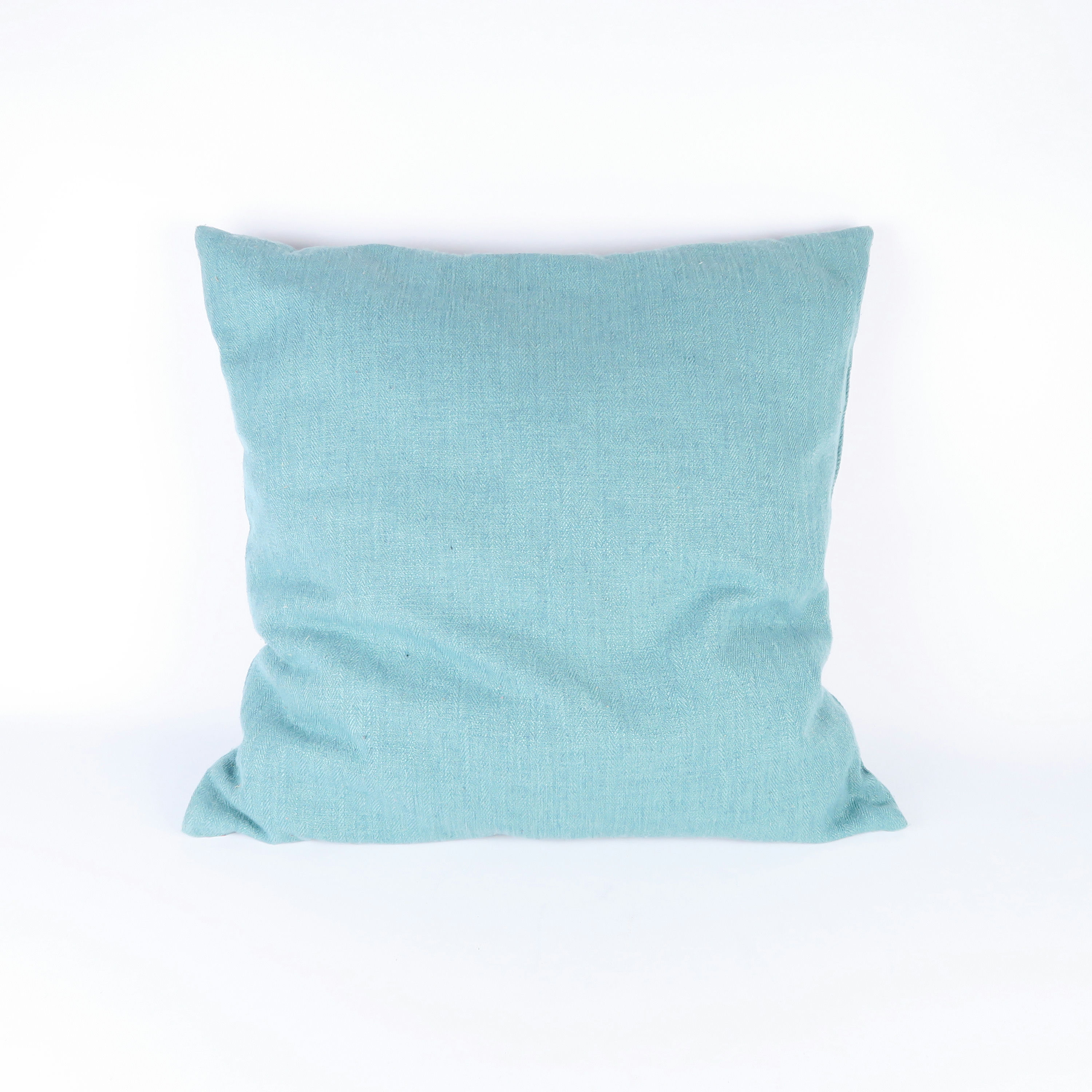 coussin carré turquoise