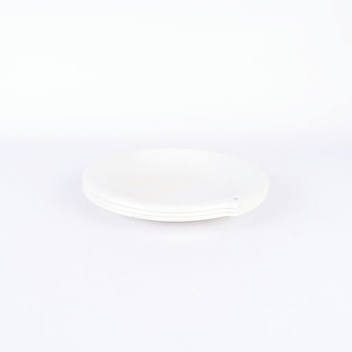 assiette en plastique blanche