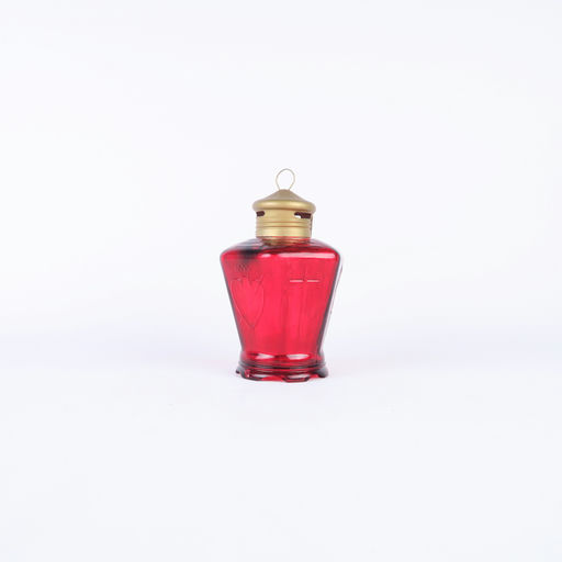 lanterne funéraire en verre rouge