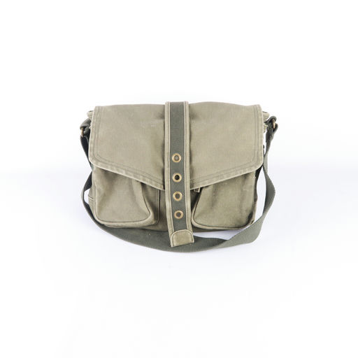 sac bandoulière en toile kaki
