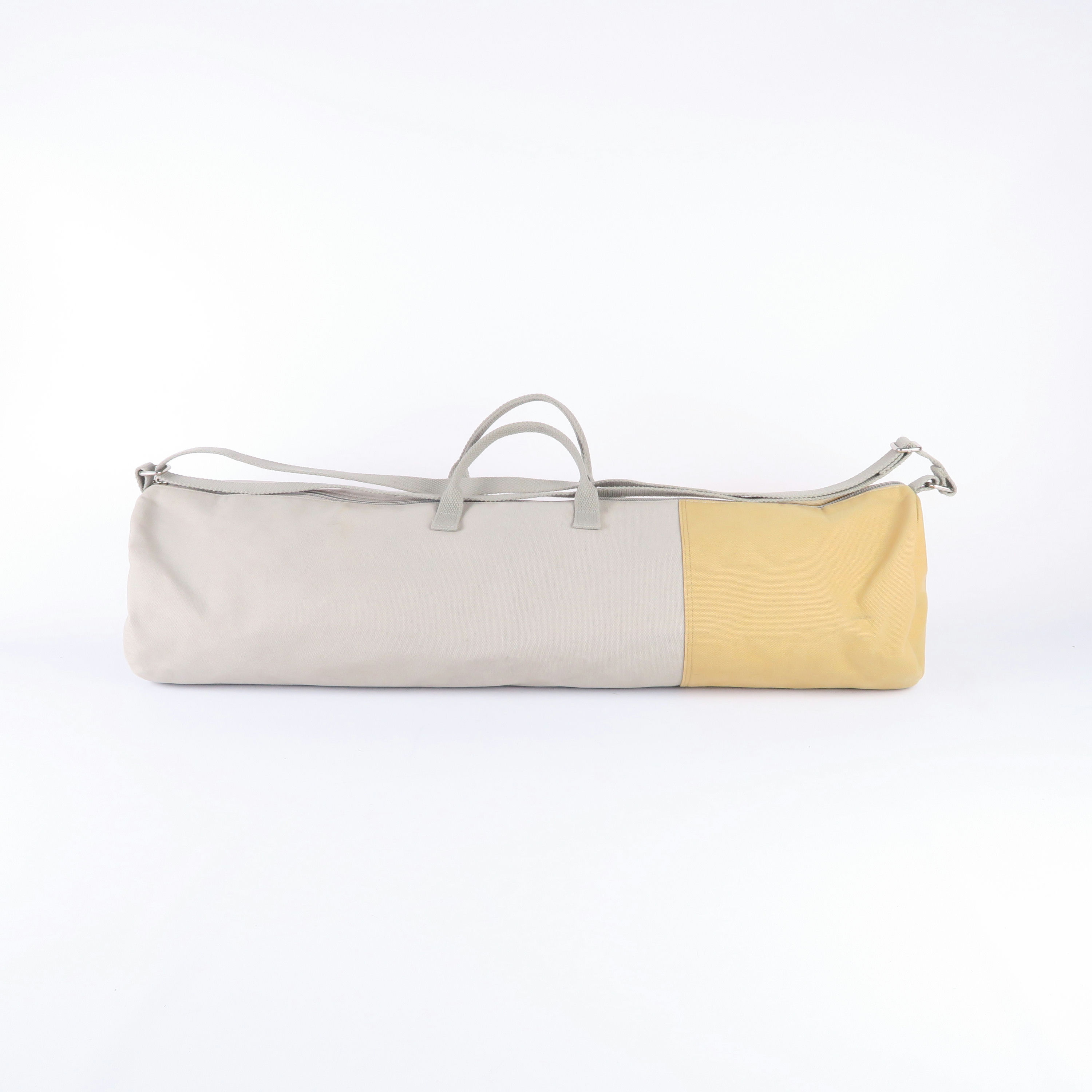 sac de sport en toile gris et jaune