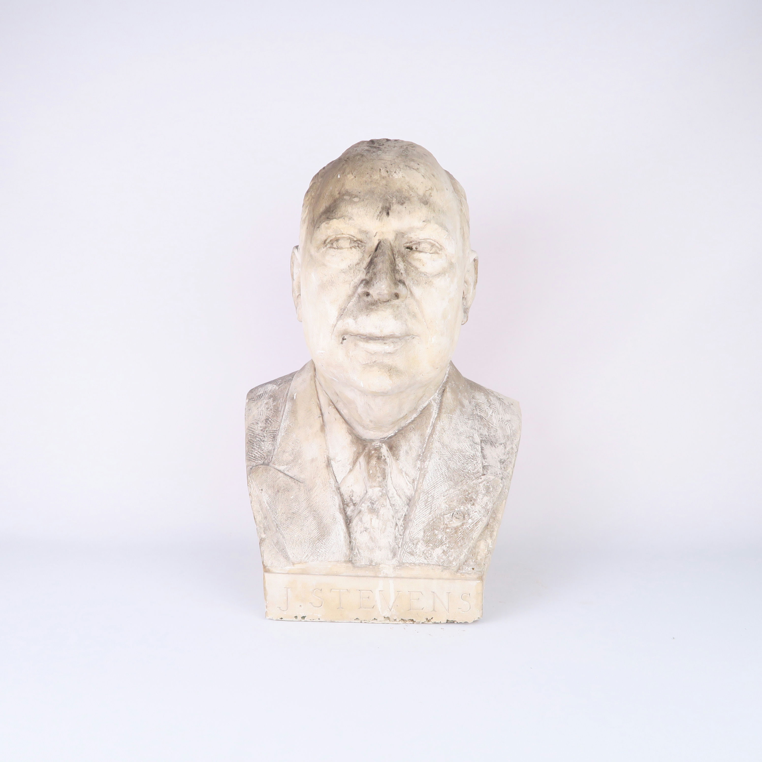 buste de j.stevens en plâtre