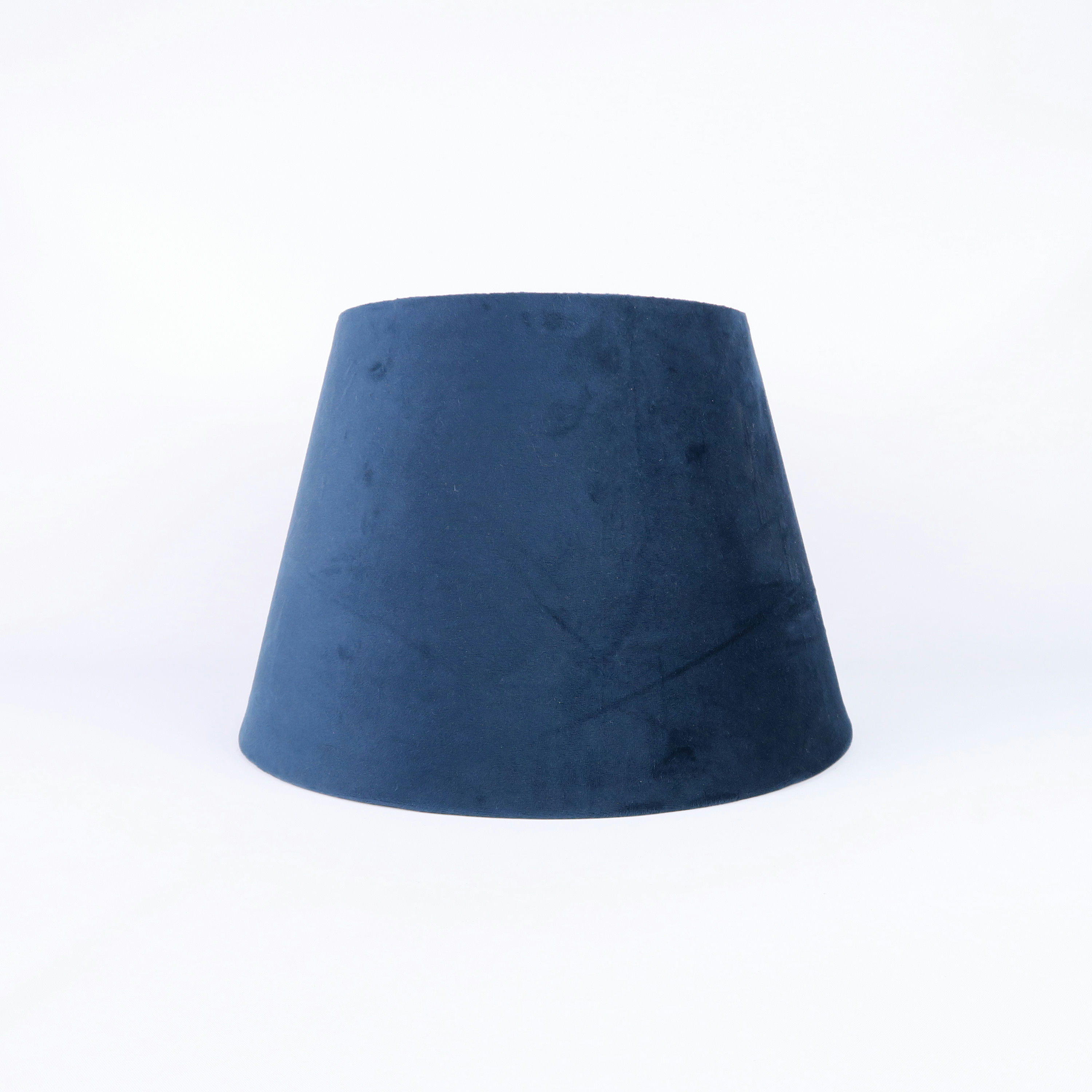 abat-jour en velour bleu