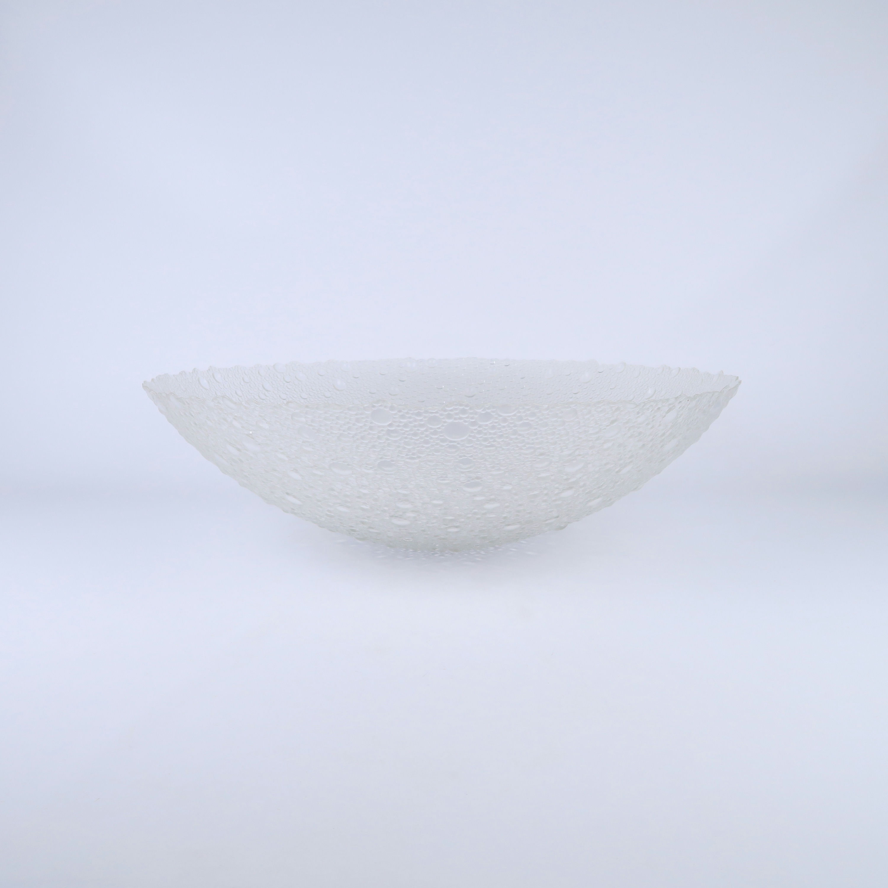 plat décoratif en verre texturé