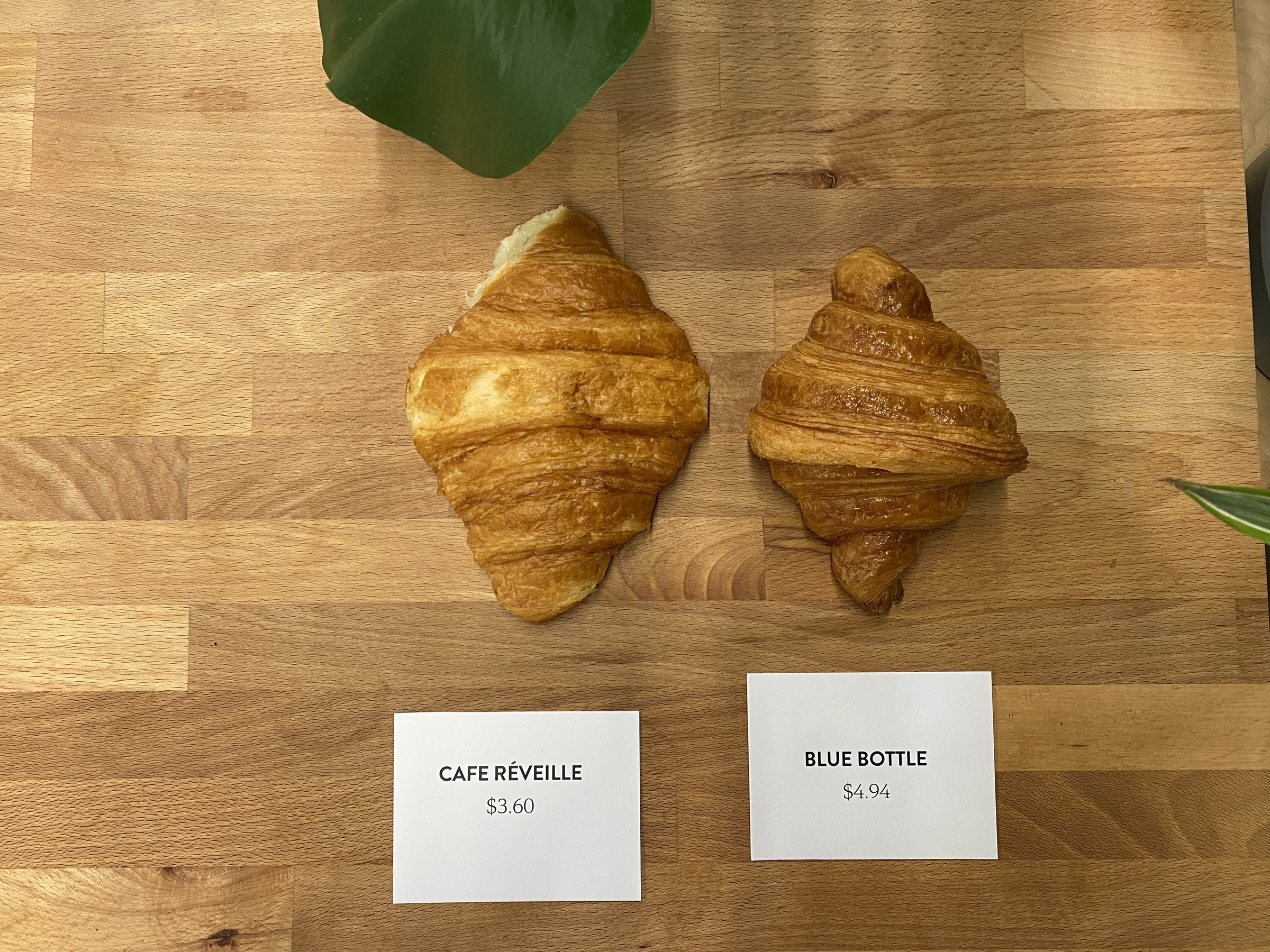A blind croissant test.