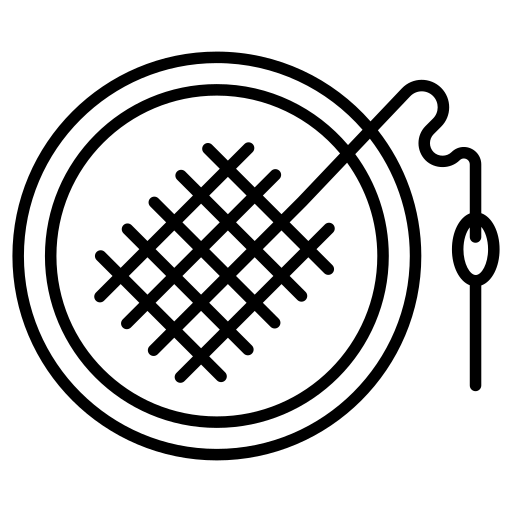 Icono del proceso de bordado ofrecido por GAT Fashion Lab