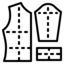 Icono de patronaje, etapa de desarrollo de producto, servicio de Paquete Completo de GAT Fashion Lab