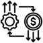 Icono de ingeniería y costos, etapa de desarrollo de producto, servicio de Paquete Completo de GAT Fashion Lab
