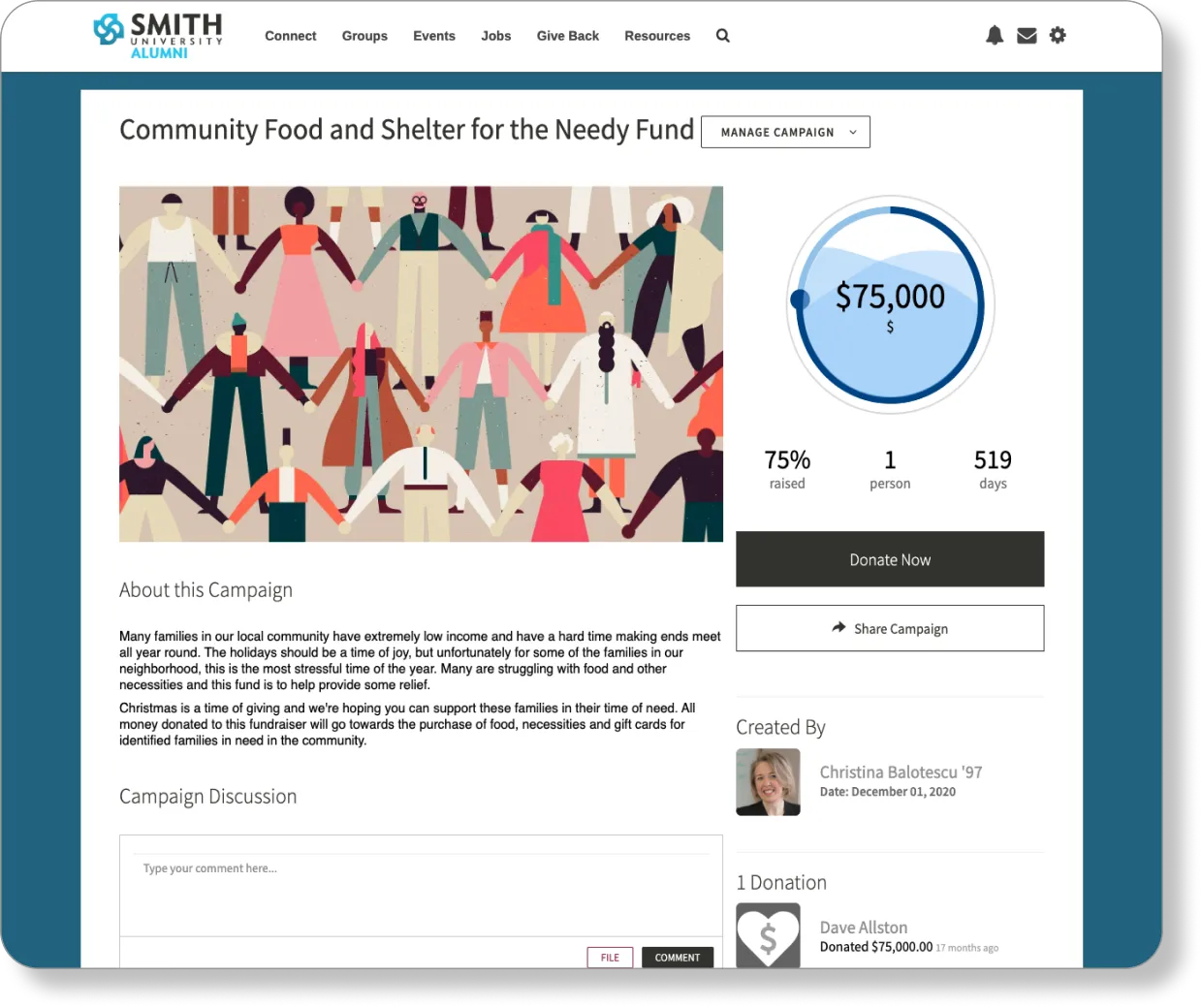 From reunions to career fairs to fundraising galas, centralize all your event registrations here.