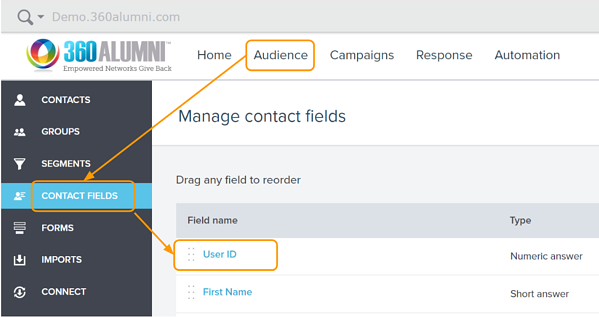 Click Contact Fields