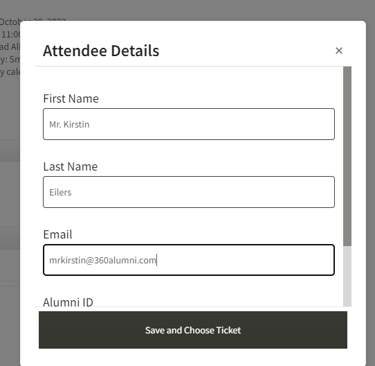 Enter details