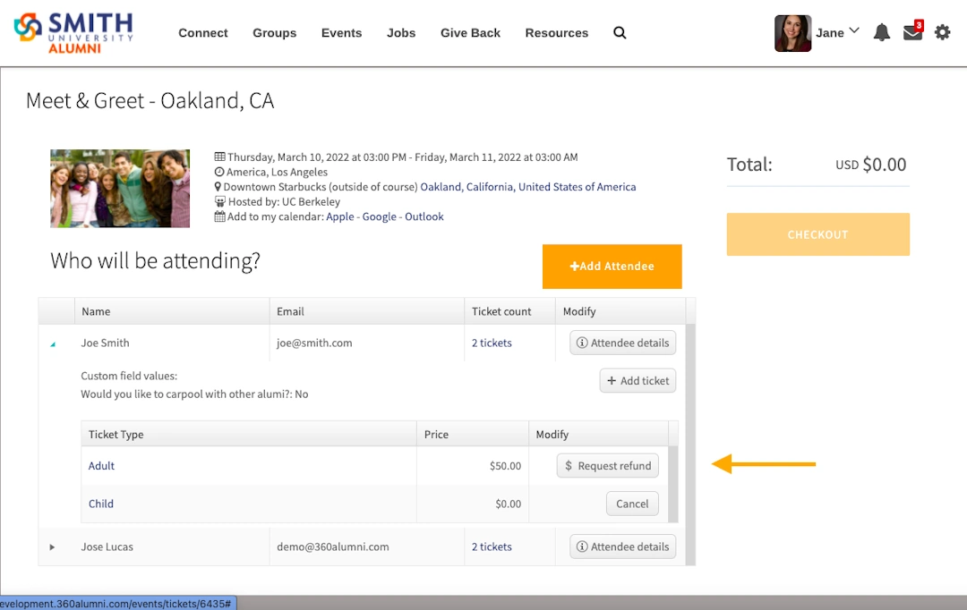 Click Request Refund